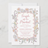Verse Bruidsborrel met Bloemen van de Markt Kaart (Voorkant)