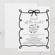 Verse bruidsfeest met bloemen uit de markt