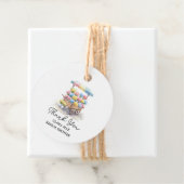 Verse bruidsfeest op de markt bedankjes labels (In situ)