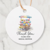 Verse bruidsfeest op de markt bedankjes labels (Voorkant)