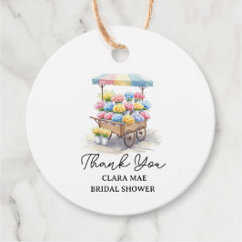 Verse bruidsfeest op de markt bedankjes labels