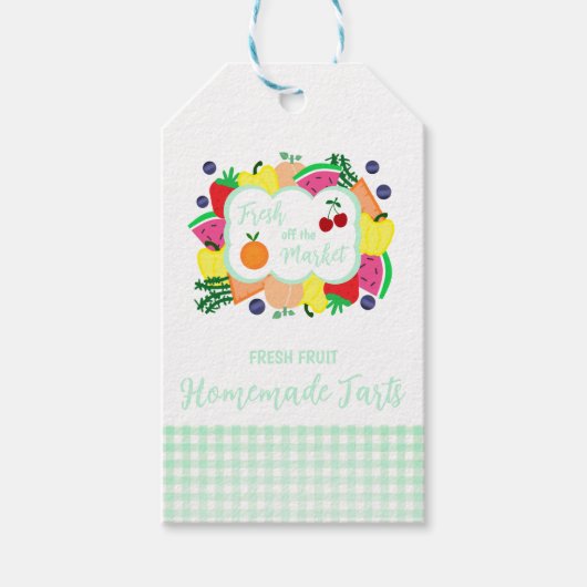 Verse Bruidsjurk Tarts Cadeaulabel (Voorkant)