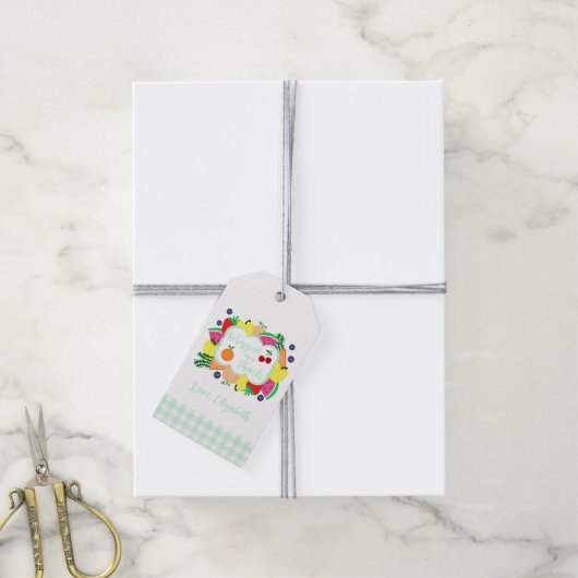 Verse Bruidsmeisjardineren Van De Markt Cadeaulabel (Met Touw)