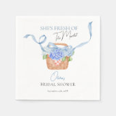 Verse Bruidssalon Blue Hydrangea  Servet (Voorkant)