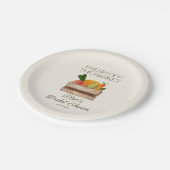 Verse bruidsshower op de markt papieren bordje (Gekanteld)