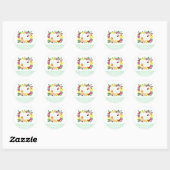 Verse Bruidsshower Van De Markt Ronde Sticker (Vel)