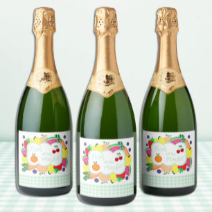 Verse Bruidsshower Van De Markt Sparkling Wijnetiket