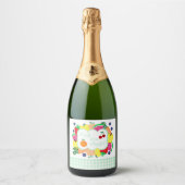 Verse Bruidsshower Van De Markt Sparkling Wijnetiket (Voorkant)