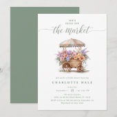 Verse Bruiloftsfeest met Bloemen Kaart (Voorkant / Achterkant)