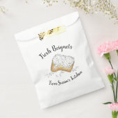 verse bruinvissen Sugar New Orleans Beignet Bedankzakje (Gezegeld)