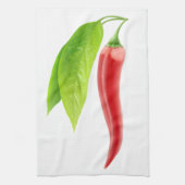 Verse chilipeper theedoek (Verticaal)