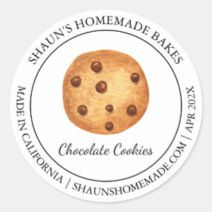 Verse Chocolade Cookies Bakken Modern label