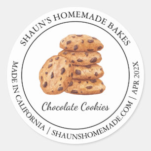 Verse Chocolade Cookies Bakken Modern label