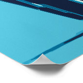 Verse chocolade ijs in een plastic beker poster (Hoek)