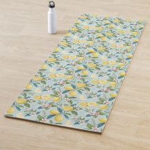 Verse Citroen Bloemige Botanische Patroon 