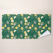 Verse citroen bloemmotief badhanddoek (Badhanddoek)