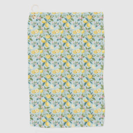 Verse citroen bloemmotief  golfhanddoek