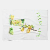 Verse citroen Drink keukenhanddoek - aangepaste te (Horizontaal)