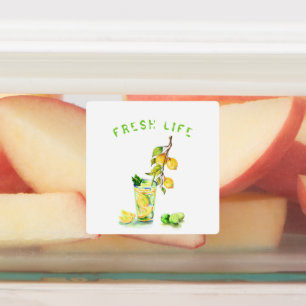 Verse citroen Drink labels - aangepaste tekst