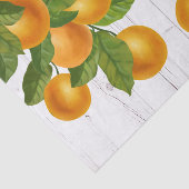 Verse citroen sinaasappels aquarel rustieke witte tissuepapier (Detail)