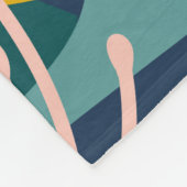 Verse citroenen, bladeren achtergrond. Hand-getrok Fleece Deken (Hoek)