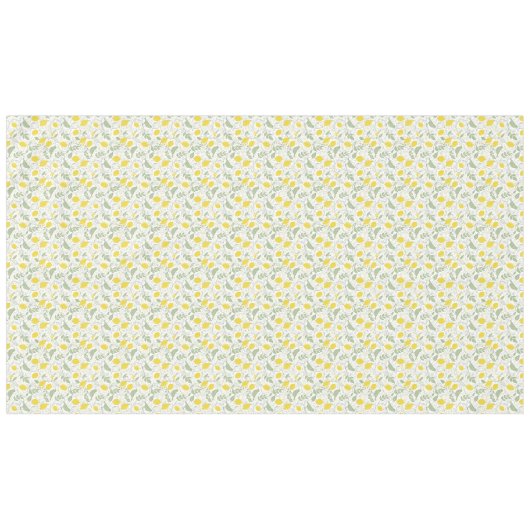 Verse citroenen, bladeren en vogels ID1052 Tafelkleed (Voorkant (Horizontaal))