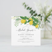 Verse citroenen en bladeren Vrijgezellenfeest Kaart (Staand voorkant)