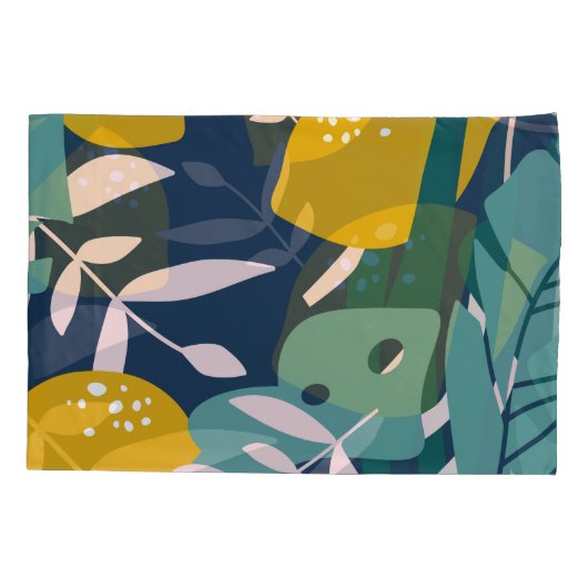 Verse citroenen: overlappend patroon kussensloop (Achterkant)