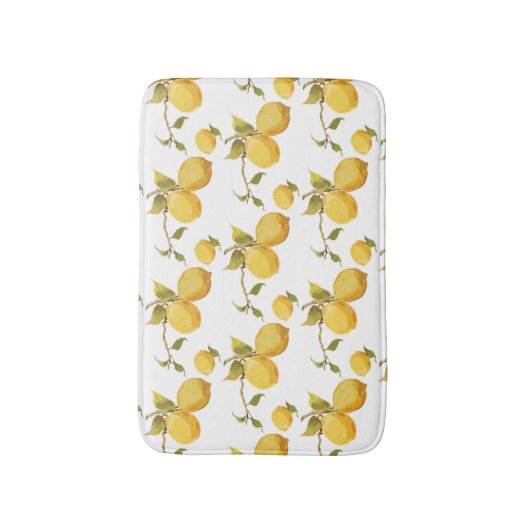  verse citroenen: simplistisch design badmat (Voorkant Verticaal)