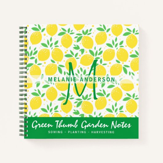 Verse citroenen Tuinders Journaal Tuinieren Notitieboek (Voorkant)