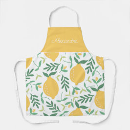 Verse citroenen Volwassen gepersonaliseerd koken Schort