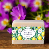 Verse citroenen zeep buik band uitnodigingen wikkel