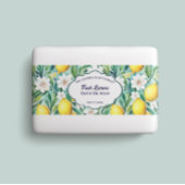 Verse citroenen zeep buik band uitnodigingen wikkel