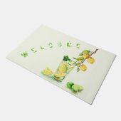 Verse citroensap Koele Drink Zomerfeest Welkom Deurmat (Schuin)