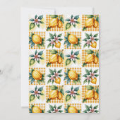 Verse Citrus Bloemige Baby Shower Kaart (Achterkant)