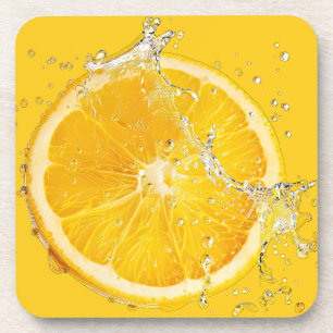 Verse Citrus Onderzetter Set - Sinaasappel Design