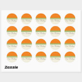 Verse Citrus Sinaasappel Onze bruiloft Stickers (Vel)