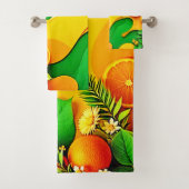 Verse Citrus Zomer Vibes Kunst Bad Handdoek (Insitu)