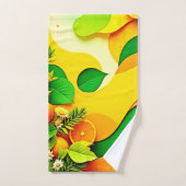 Verse Citrus Zomer Vibes Kunst Bad Handdoek (Handdoek)