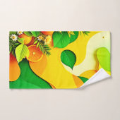 Verse Citrus Zomer Vibes Kunst Bad Handdoek (Handdoek)