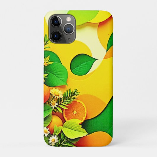 Verse Citrus Zomer Vibes Kunst Case-Mate iPhone Case (Achterkant)