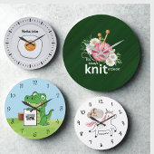 Verse citrusplak Ronde Muur Klok: keukeninrichting Grote Klok