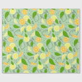 Verse citrusvruchten. cadeaupapier (Vlak)