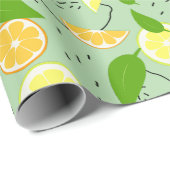 Verse citrusvruchten. cadeaupapier (Rol Hoek)