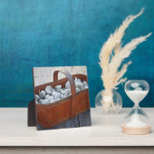 Verse Clams in het  Engels Wooden Basket Fotoplaat (Insitu)