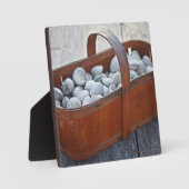 Verse Clams in het  Engels Wooden Basket Fotoplaat (Voorkant)