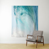 Verse coole Pacifische blauwe golven breken Wandkleed (In situ)