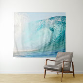 Verse coole Pacifische blauwe golven breken Wandkleed (In Situ (horizontaal))