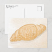 Verse croissant briefkaart (Voorkant / Achterkant)