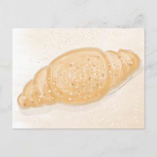 Verse croissant briefkaart (Voorkant)